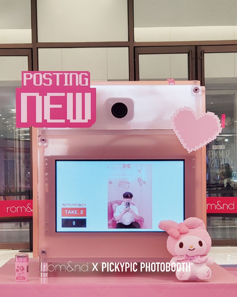 rom&nd x PICKYPIC 포토부스 렌탈 이미지 1